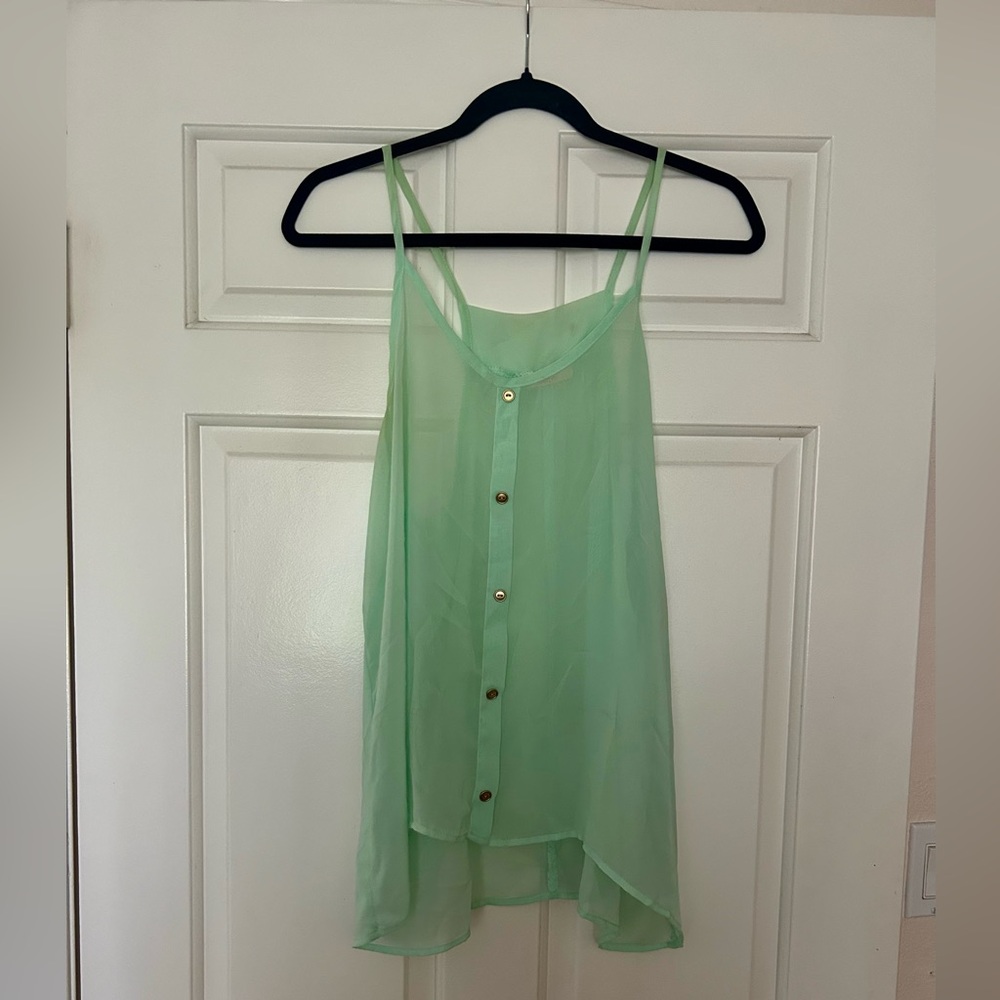KAITLYN Sheer Tank Top